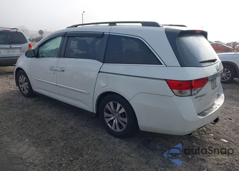 2015 Honda Odyssey Ex-L из США, поврежденный, VIN 5FNRL5H64FB117837